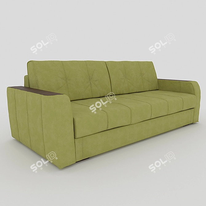 Elegant Boston Sofa 3D model image 2