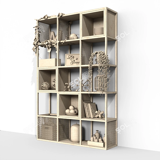 Urban Loft Shelf 3D model image 8
