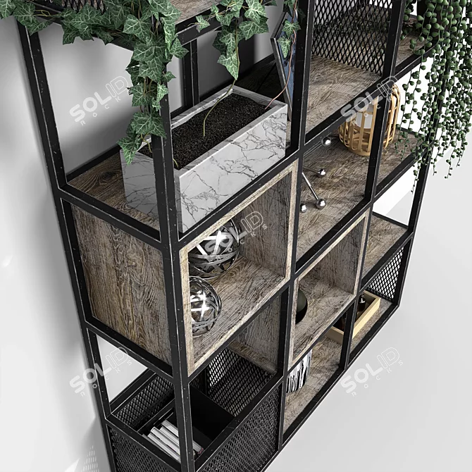 Urban Loft Shelf 3D model image 10