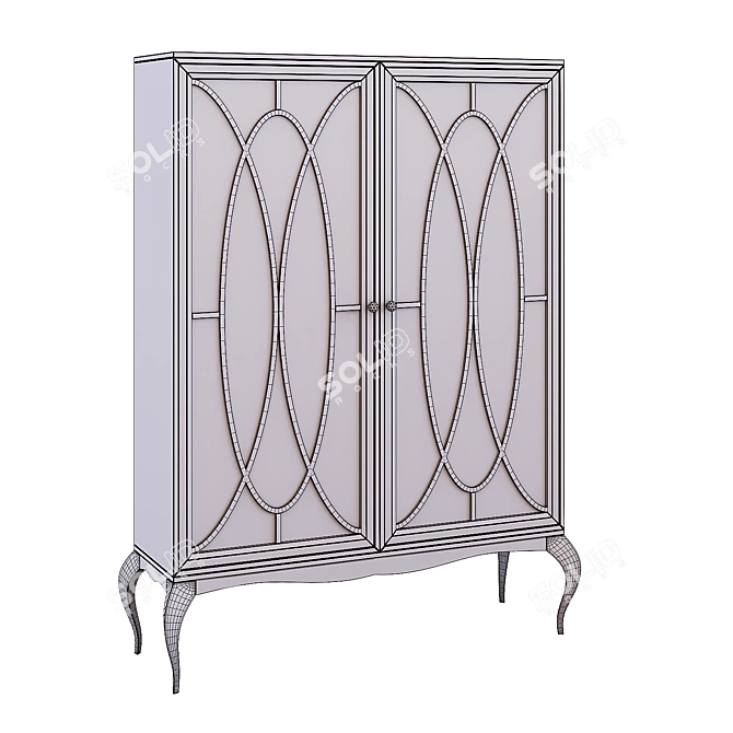 Elegant Chelsea Display Cabinet 3D model image 2