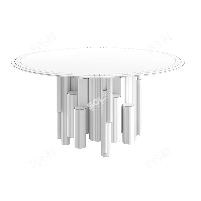 Roberto Cavalli Antigua Dining Table: Elegant and Stylish Design 3D model image 3