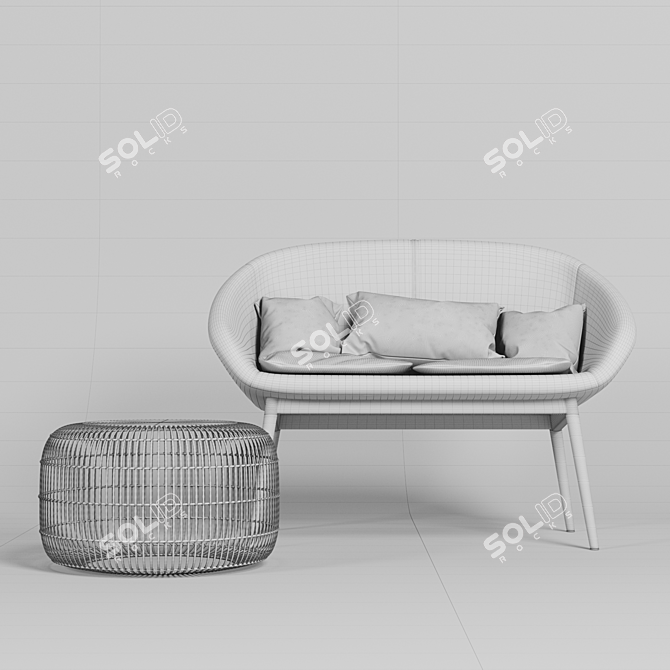 La Redoute Jimi: Sleek Modern Design 3D model image 3