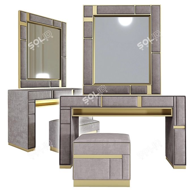 Eleganzia Vanity Table 3D model image 2