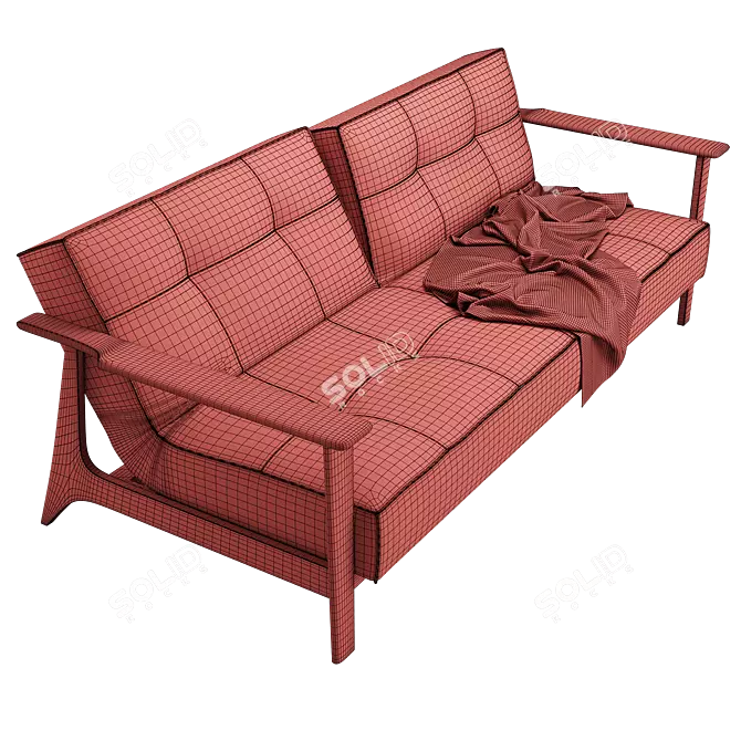 Versatile Splitback Frej Sofa 3D model image 5