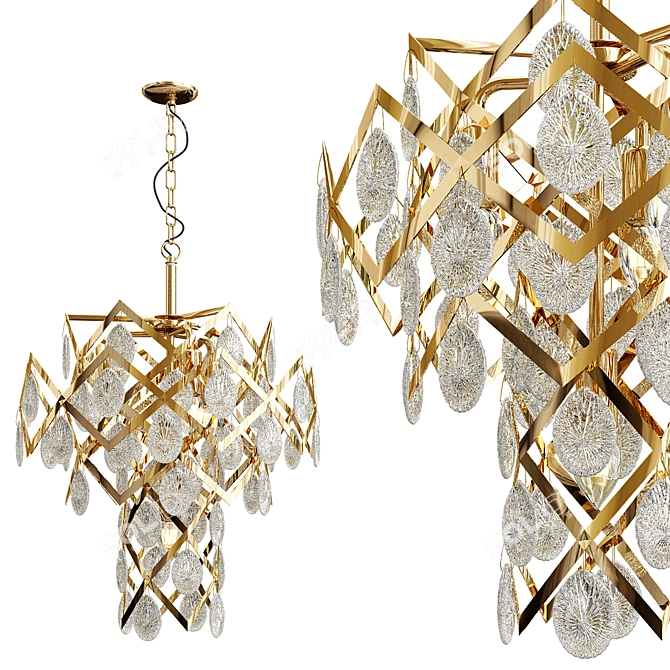 Elegant American Style Chandelier 3D model image 2