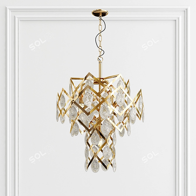 Elegant American Style Chandelier 3D model image 3