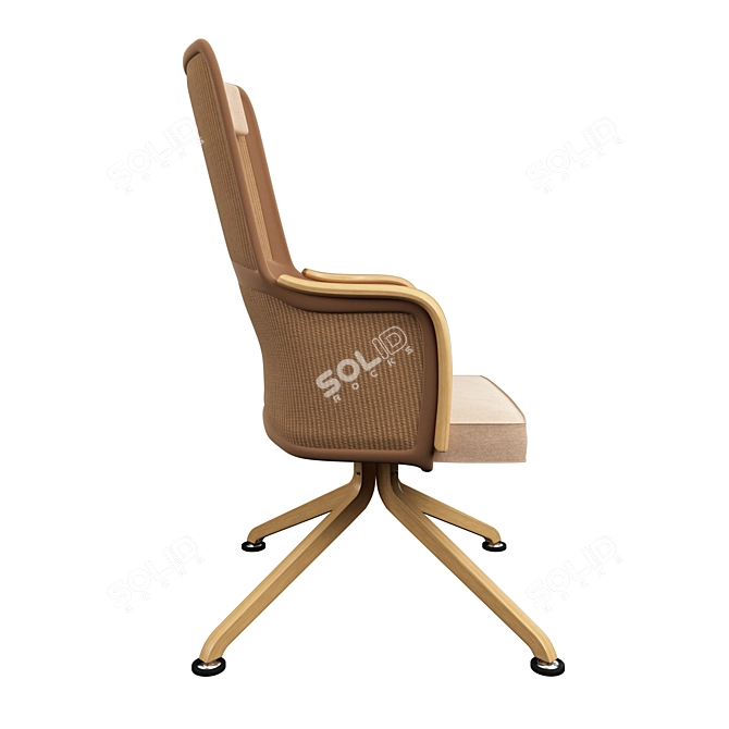 Modern Comfort: Taceo Lounge Chair 3D model image 4