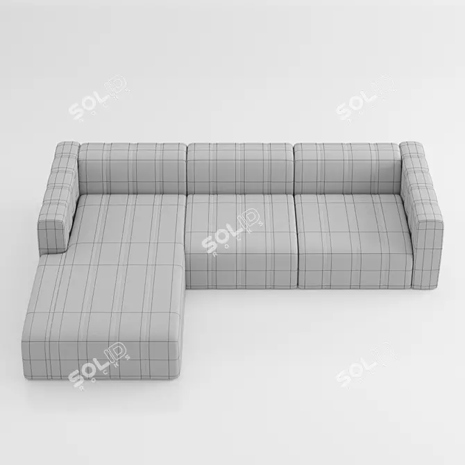 Modish Italian Influence: Langhasm Sofa 3D model image 3