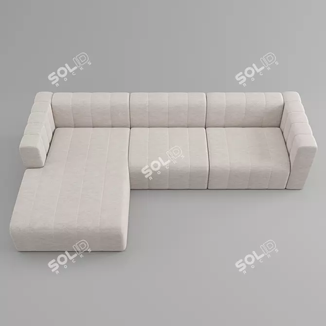 Modish Italian Influence: Langhasm Sofa 3D model image 5