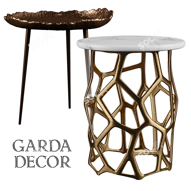 Garda Decor Coffee Table: Elegant and Functional 3D model image 1