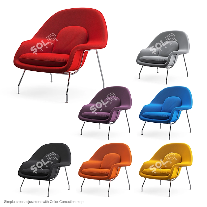 Cozy Womb Lounge Chair 3D model image 2