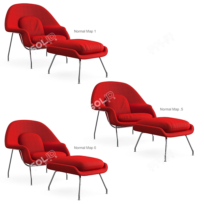 Cozy Womb Lounge Chair 3D model image 3