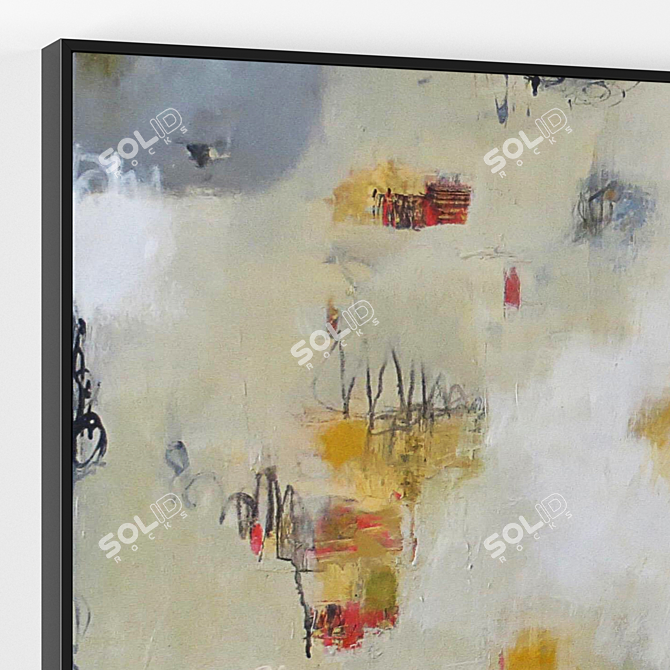 Modern Abstract Painting - Collection of 1 Frame 3D model image 2