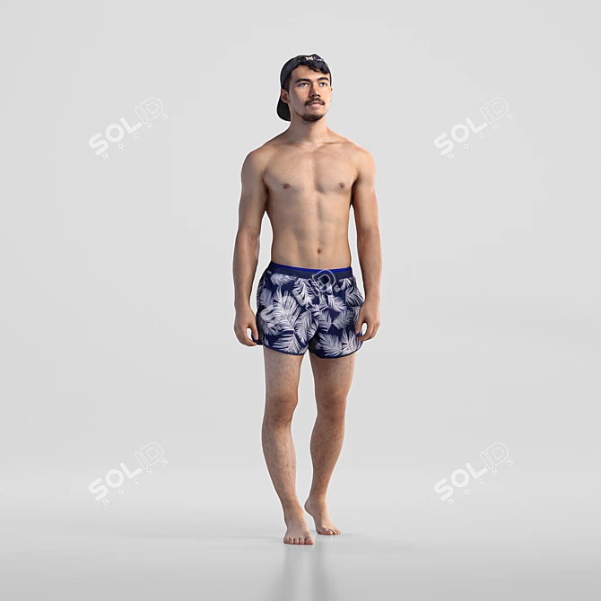 Ultra-Realistic 3D Character Model 3D model image 1