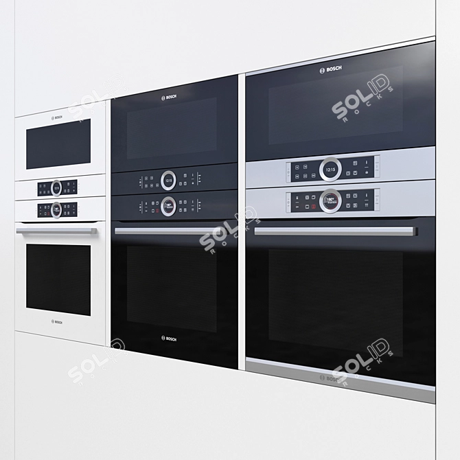 Bosch Series 8: Versatile Kitchen Appliances 3D model image 1