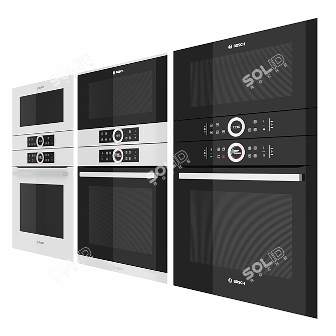 Bosch Series 8: Versatile Kitchen Appliances 3D model image 3