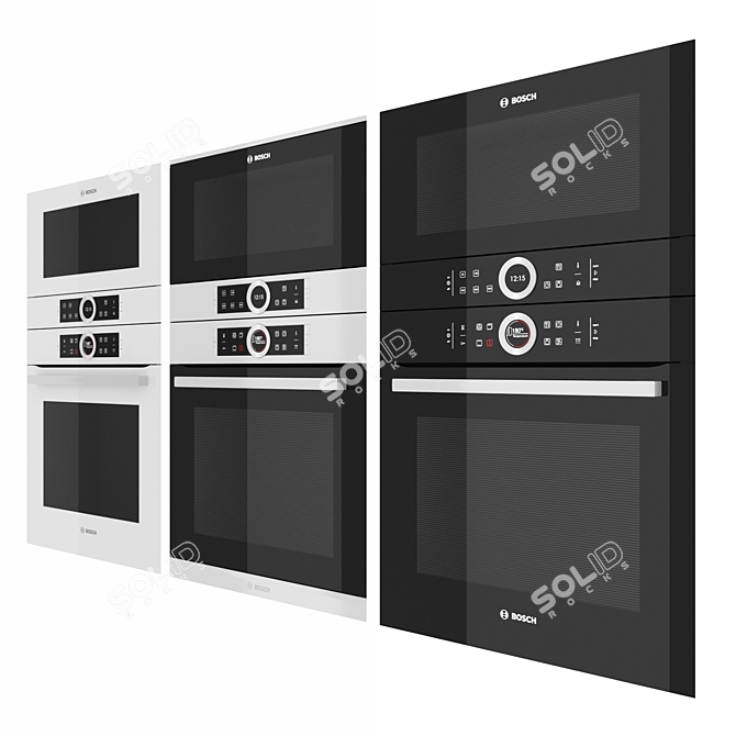 Bosch Series 8: Versatile Kitchen Appliances 3D model image 6