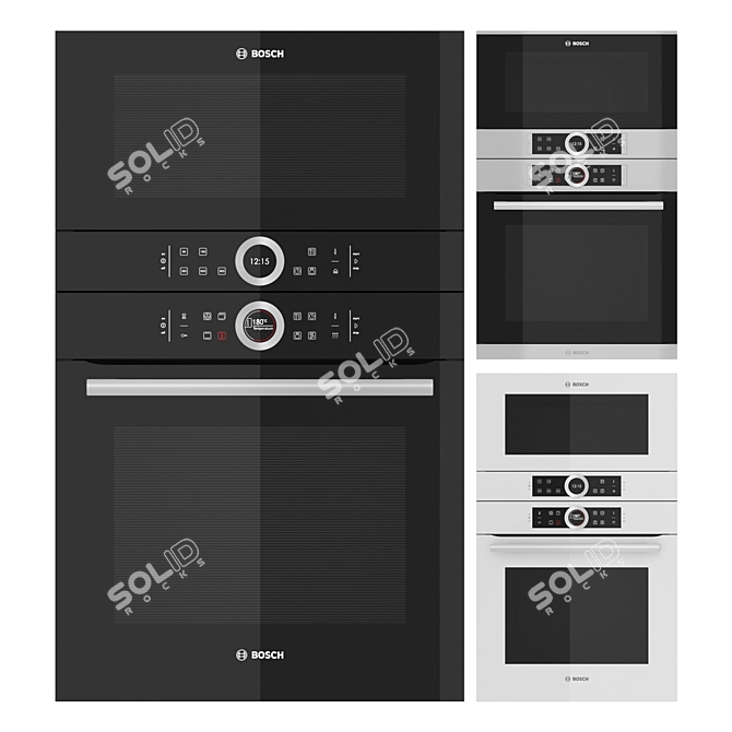 Bosch Series 8: Versatile Kitchen Appliances 3D model image 11
