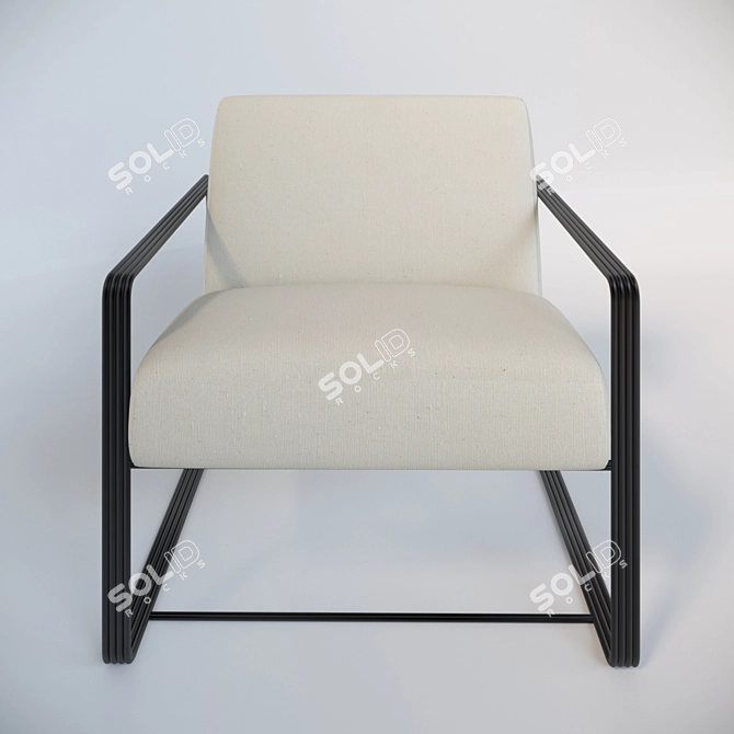 Vince Lounge Chair: Sleek and Comfortable 3D model image 1