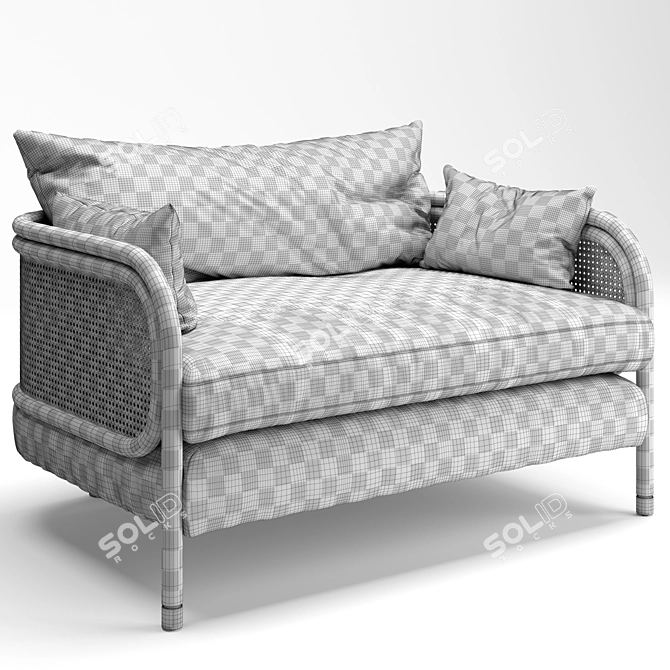 Heatherfield Armchair: Elegant, Versatile & Stylish 3D model image 5