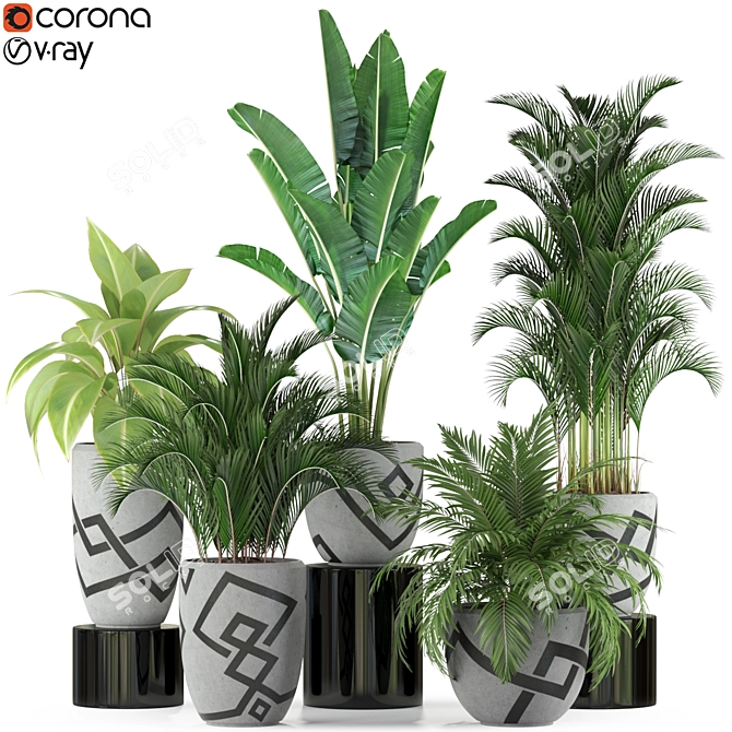 Exquisite Plants Set 236 3D model image 1