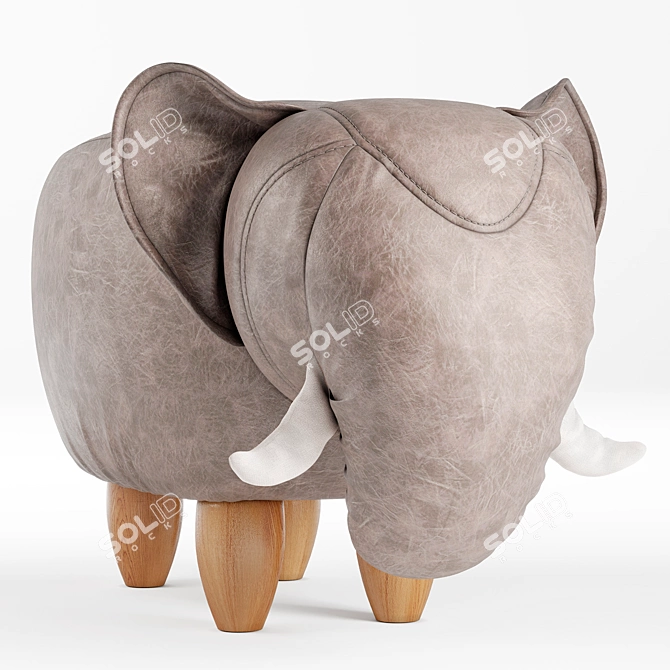 Elephant Bean Bag Chair 3D model image 2