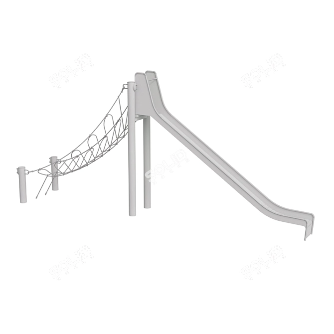 Kompan Freestanding Slide - 2.4m Excitement! 3D model image 3