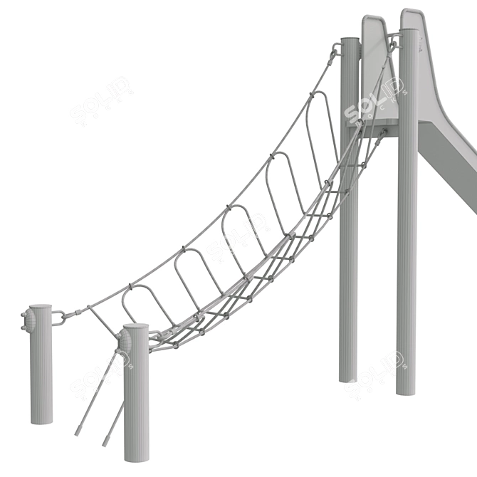 Kompan Freestanding Slide - 2.4m Excitement! 3D model image 4