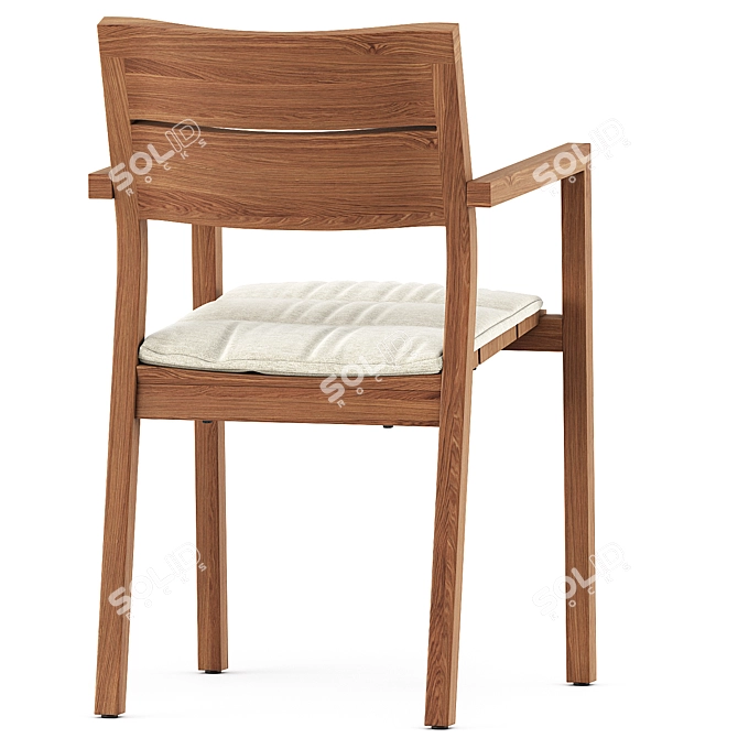 KOS Armchair: Sleek Design, Ultimate Comfort 3D model image 4