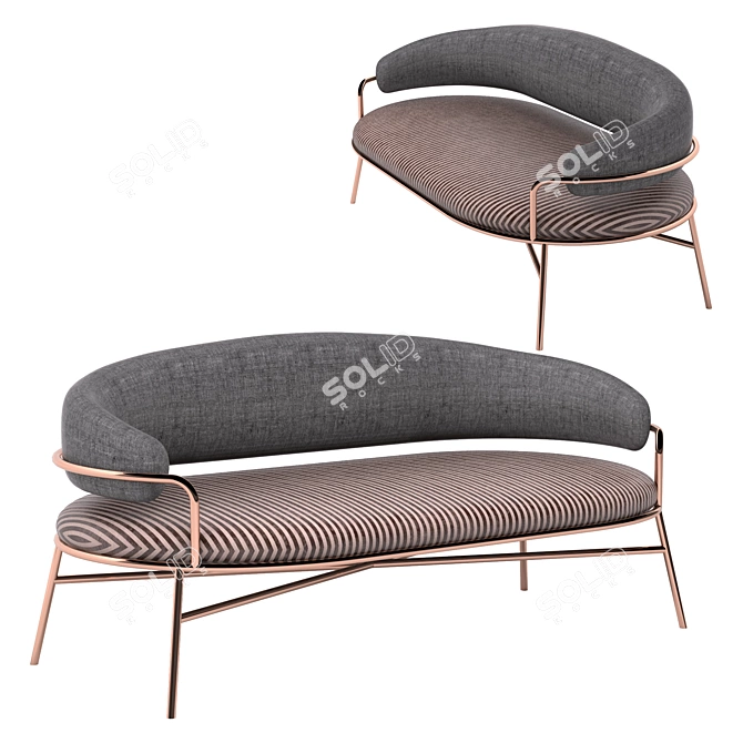 Ihor Havrylenko: Modern Furniture in 3D 3D model image 1