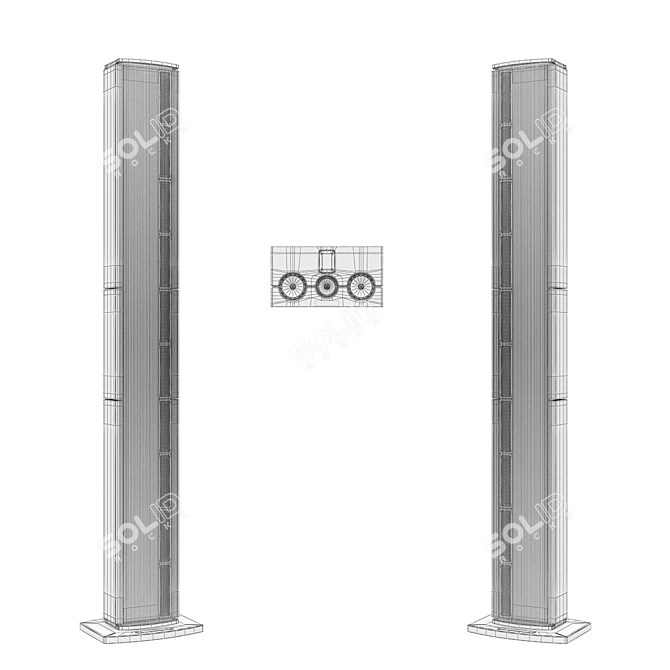 Steinway Lyngdorf Model M & LS: Epic Concert Speakers 3D model image 4