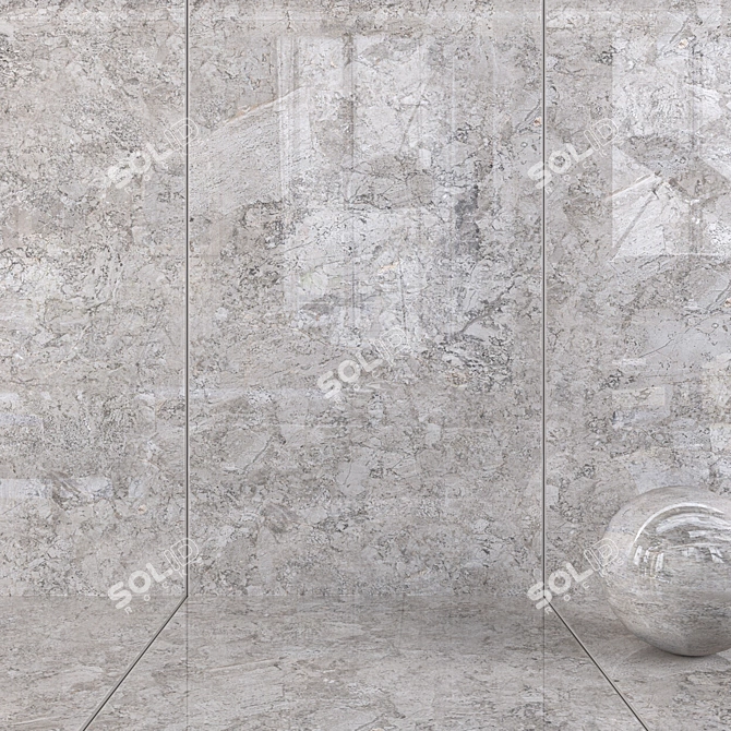 Moonstone Vizon Wall Tiles: Multi-Texture, High-Quality, 6 HD Textures 3D model image 1