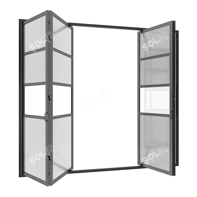 Modern Sliding Door Set 3D model image 2