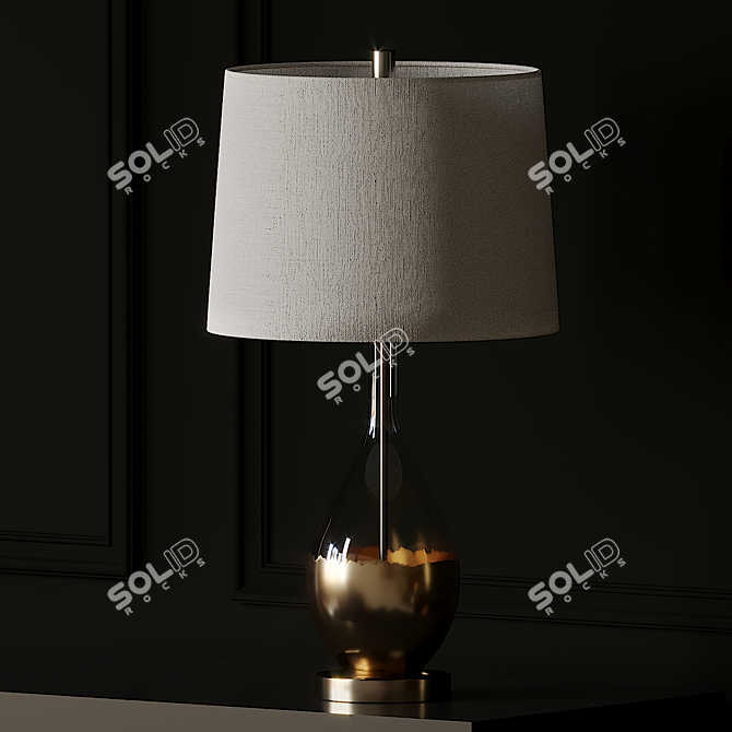 Elegant Kensal Table Lamp 3D model image 2