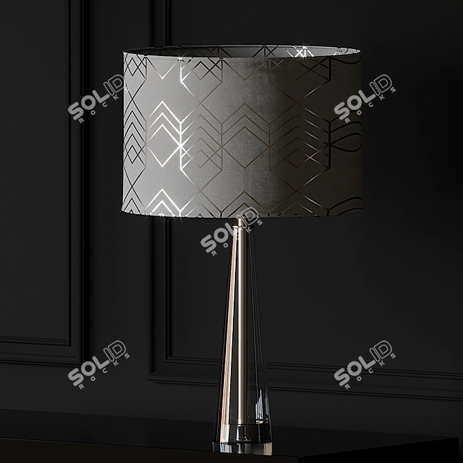 Geometric Elegance: Geo Shade Table Lamp 3D model image 1