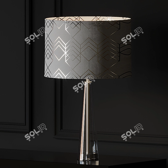 Geometric Elegance: Geo Shade Table Lamp 3D model image 2