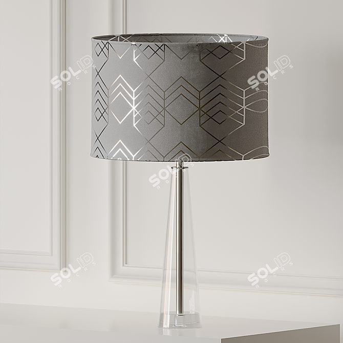 Geometric Elegance: Geo Shade Table Lamp 3D model image 3