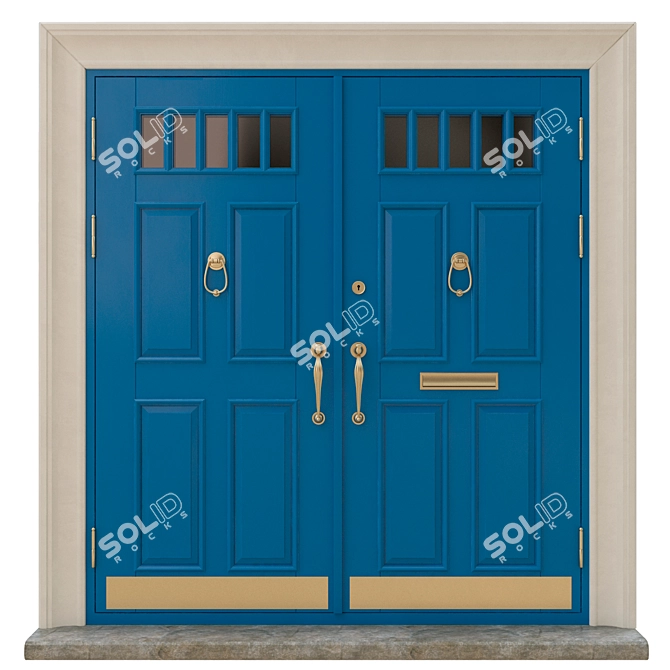 Classic 3D Max Door: 1800mm x 2000mm 3D model image 1