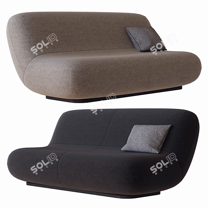 Modern Chelsea Sofa: BoConcept 3D model image 2