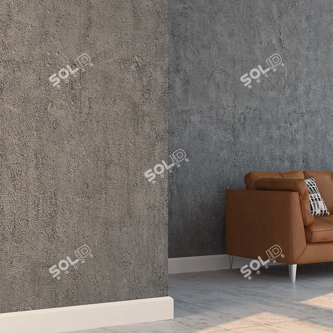 Seamless Stucco Gray Texture 3D model image 3