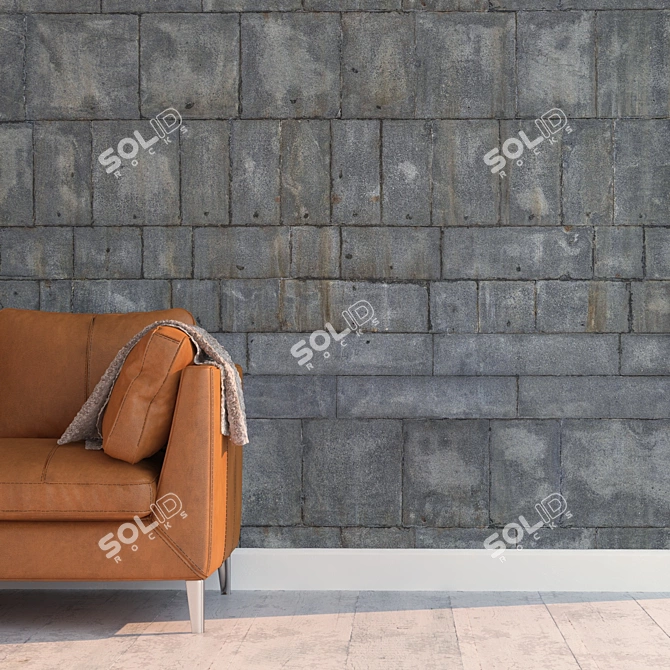 Product Title: Seamless Detailed Granite Blocks 3D model image 2