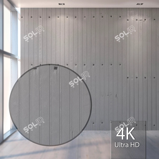 High-Resolution Metal Wall Texture 3D model image 1