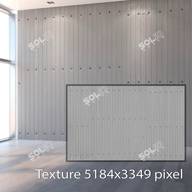 High-Resolution Metal Wall Texture 3D model image 2