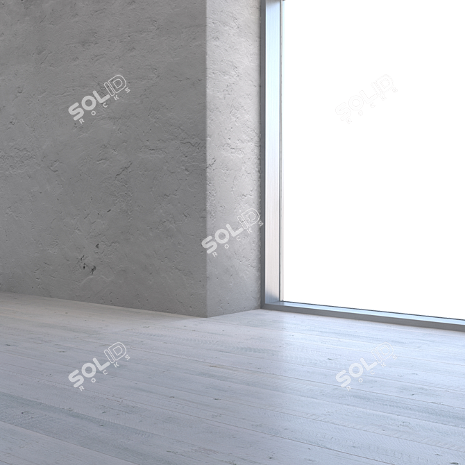 High-Res Plaster Texture for Close-Ups 3D model image 3