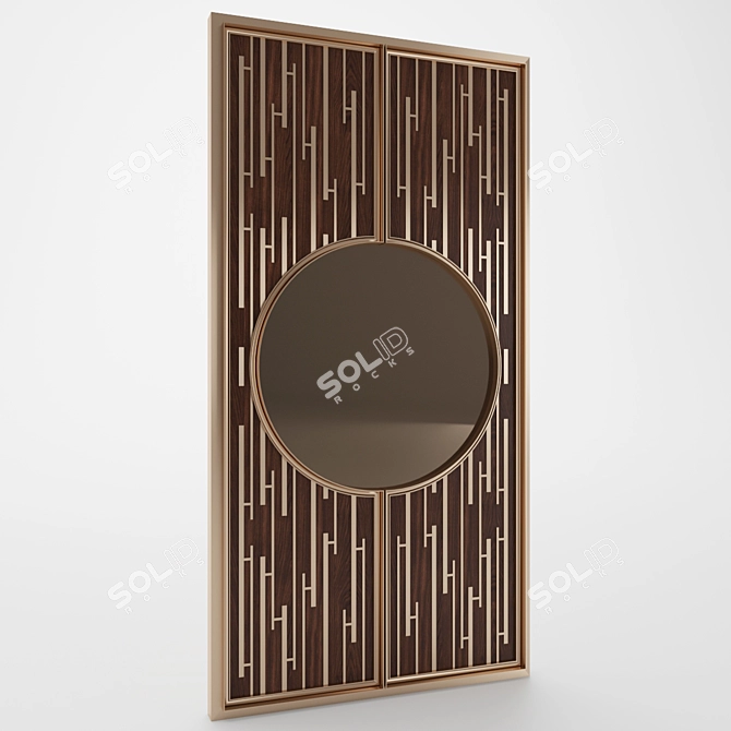 Elegant Decorative Wall Panel 3D model image 1