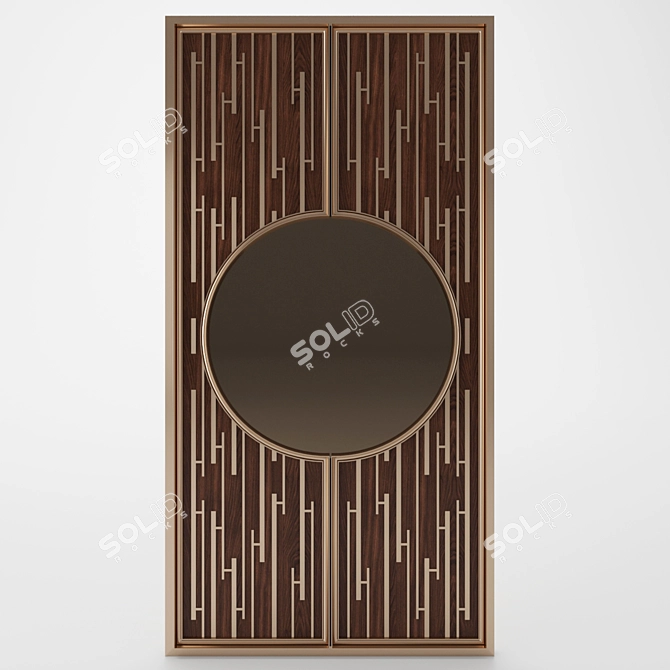 Elegant Decorative Wall Panel 3D model image 2