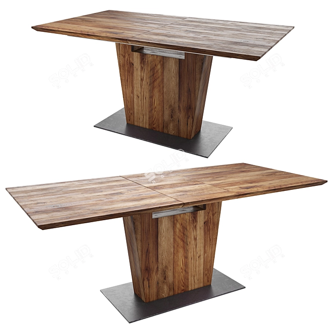 Florence Extendable Dining Table 3D model image 1