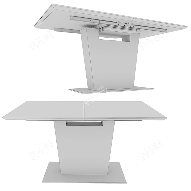 Florence Extendable Dining Table 3D model image 3