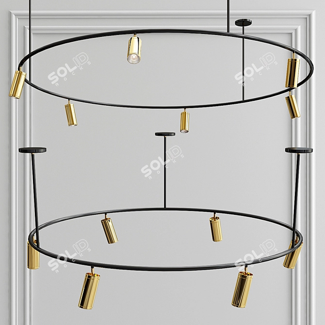 Spot-a-Circular: Retro-inspired Contemporary Design 3D model image 2