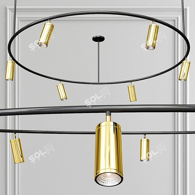 Spot-a-Circular: Retro-inspired Contemporary Design 3D model image 3